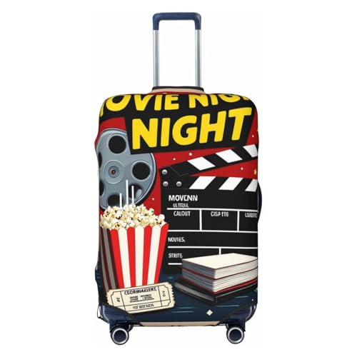 Movie Night Suitcase Cover Fashion Luggage Covers Anti-Scratch Elastic Lightweight Protector For Travel Outdoor Medium