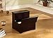King's Brand Cherry Finish Wood Bedroom Bed Storage Step Stool