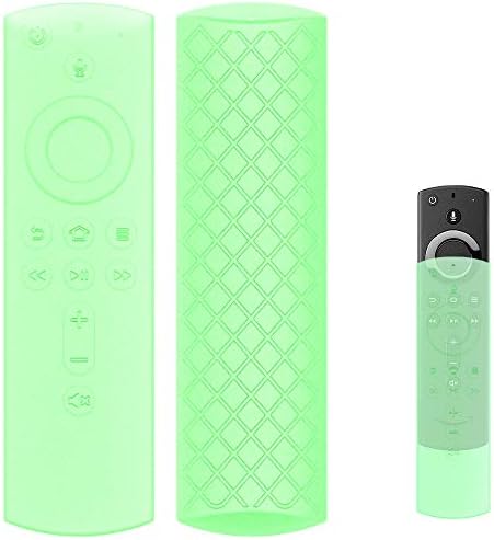Yeegewin Silicone Cover/Case for Fire TV Stick 4K/Fire TV (3rd Gen)/Fire TV Cube Compatible with All-New 2nd Gen Alexa Voice Remote Control(Red)