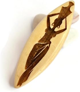 Handmade shuttle tatting with wood carving, 3D surface floral ornament, tatting supplies linden wood tatted lace