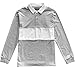 Kings Of NY Classic Mens Long Sleeve Sports Polo Rugby Shirt Medium Heather Grey