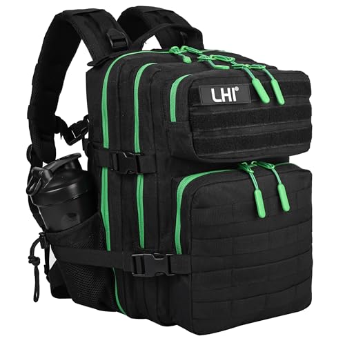 Image of LHI Tactical Military Backpack for Men and Women 25L /35L Army Assault Pack Bag Small Rucksack with Bottle Holder
