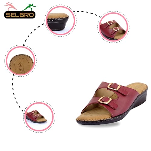 Image of SELBRO Doctor Orthopaedic, Extra soft | Ortho Care Comfortable Slippers For Women & Girls | Weightless | Padded Soft Insole For Boost Comfort & Relief | Best For Joint & Knee Pain DR107