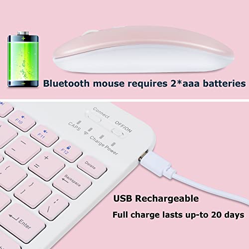 Bluetooth Wireless Keyboard and Mouse Combo,Ultra-Slim Ergonomic Small Rechargeable Bluetooth Keyboard Mouse Gift for Men Women Boy Girl Apple iPad iPhone Samsung Tablet Phone Android PC Computer Mac by SHARE SUNSHINE - Image 6