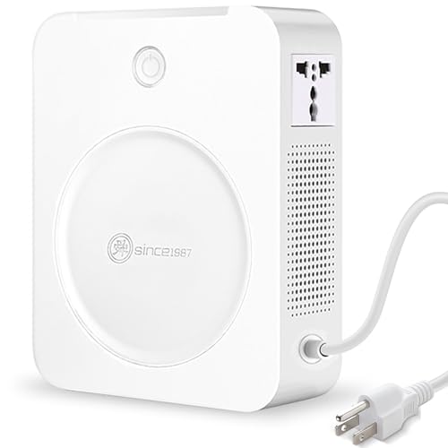 SUNSHUN 2000W 110v to 220v Converter Step Up Voltage Transformer 110v/120V to 220V/240V with 2 Output Sockets for Europe Asia Appliances Used in US 2000 Watts White