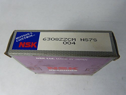 NSK 6308ZZCM Single Row Ball Bearing 90mmOD 40mmID 23mmW