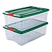 Produktbild Iris Ohyama, 2er-Set stapelbare Aufbewahrungsboxen mit Klickverschluss - New Top Box NTB-30 - plastik, X-mas grün, 2 x 30 L, L58 x B39,5 x H20,5 cm