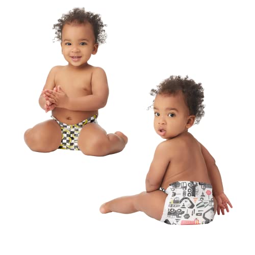 The Honest Company Clean Conscious Diapers | Plant-Based, Sustainable | Big Trucks + So Bananas | Club Box, Size 5 (27+ Lbs), 50 Count #TOP2
