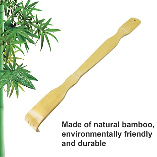 Lodfhll 3 Pcs Back Scratcher 17 Inch Bamboo Massager For Itching Relief Wooden Body Relaxation Strong Sturdy Traditional Finger-Like Scratchers Gift For Friends Family (3 Piece Set) #TOP4