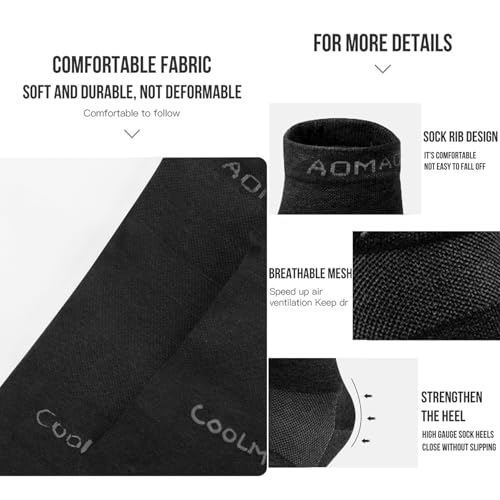 Image of Toe Socks for Men Women Cool-max Running Socks 3 Pairs Athletic Breathable Five Finger Socks
