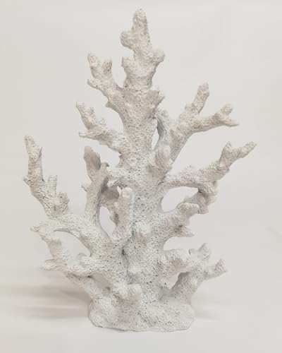 Lifelike Coral Reef Sculpture Statue - Handmade Resin Ocean Decor...