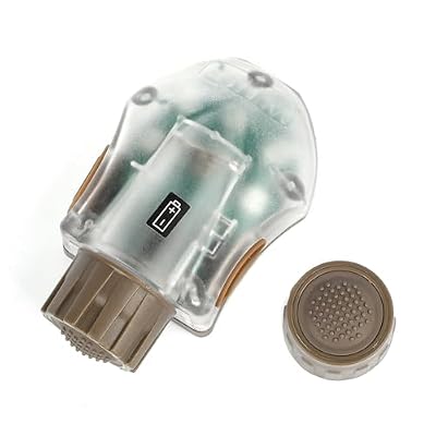Tactical Helmet Light with IR Strobe + 5-Speeds Strobe Green LED, Survival Signal Identification Lamp with 2 Tail Caps for Replaceable