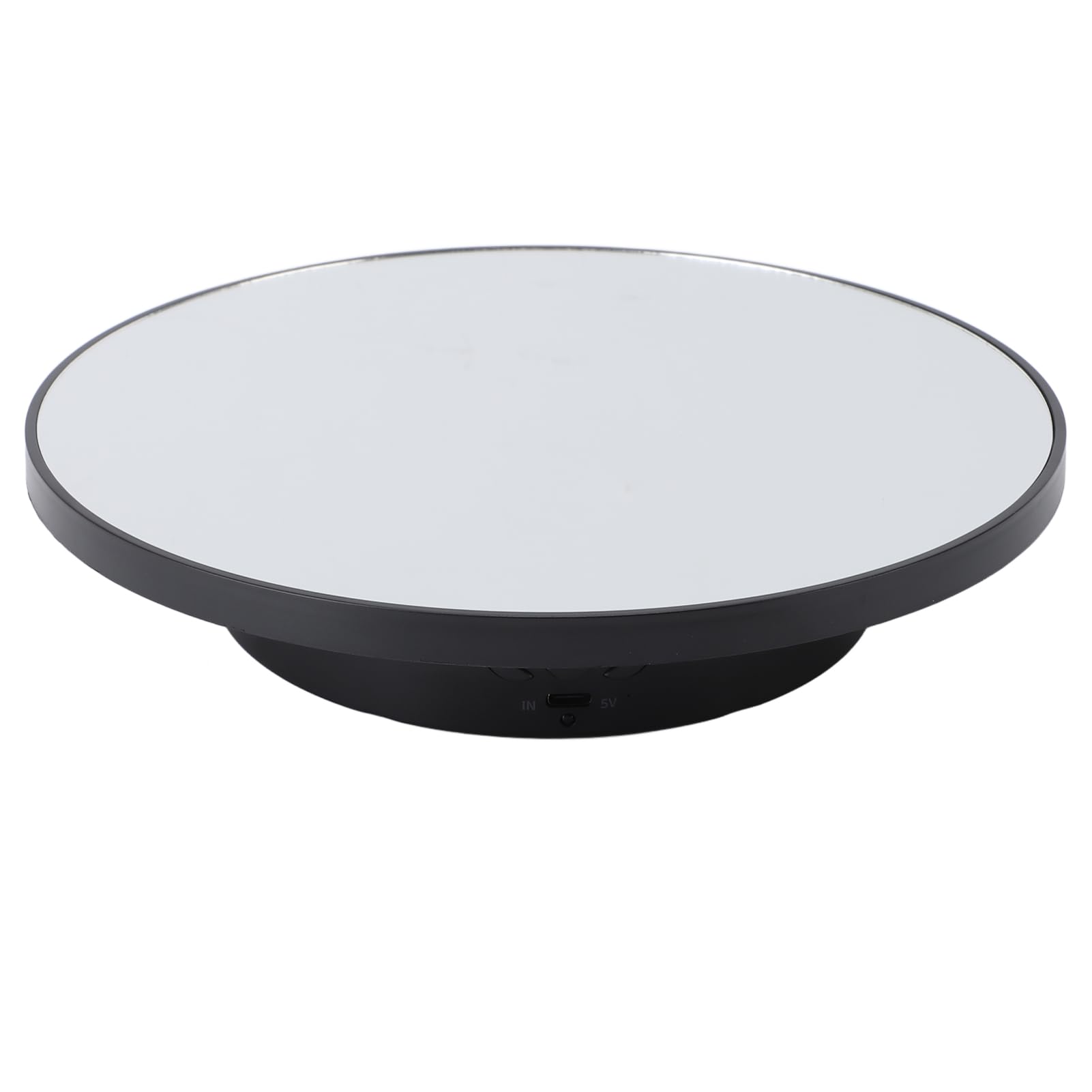 Obrotowy stojak ekspozycyjny z napędem 22 lb ładunek 22 funty elektroniczny gramofon z pilotem zdalnego sterowania, lustrzana powierzchnia do fotografii biżuterii i zegarków, 3