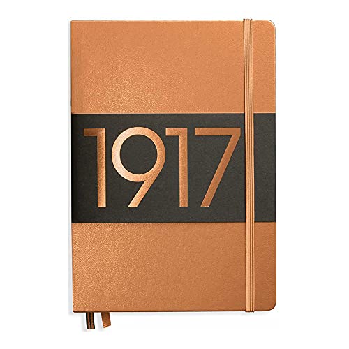 LEUCHTTURM1917 Metallic Special Edition - Medium A5 Ruled Hardcover Notebook (Copper) - 251 Numbered Pages