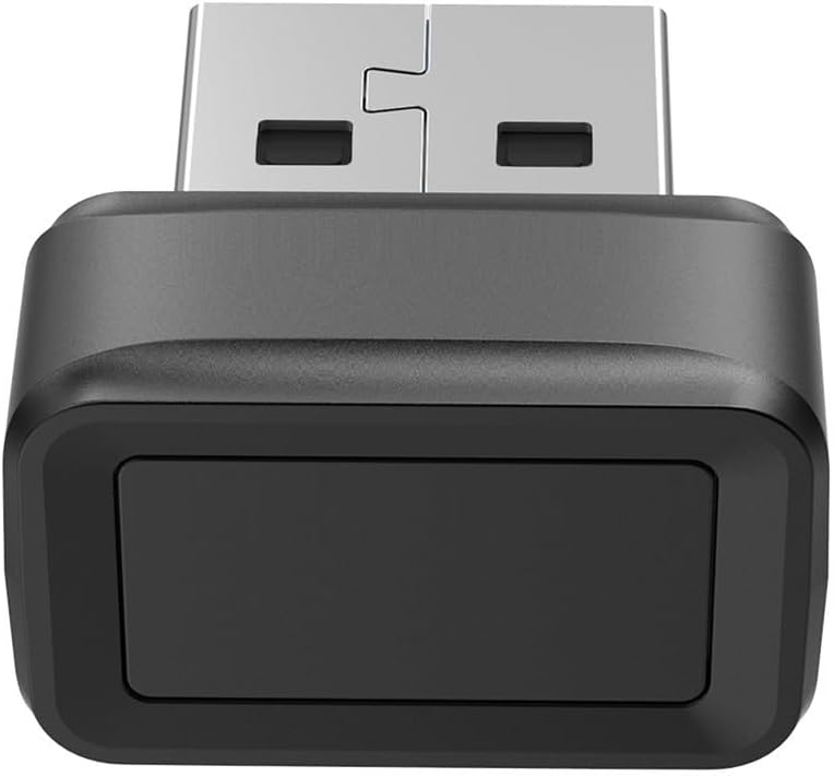 USB Fingerprint Reader Biometric Scanner 360° Touch Recognition Fast 0.5s Detection 10 Fingerprint Storage Security Device