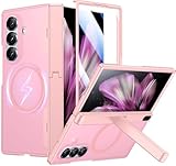 SPIDERCASE Only Designed for Samsung Galaxy Z Fold 7 Case,Built-in [Screen Protector] [Hinge Protection] [Kickstand] Full Body Protective Phone Case for Galaxy Z Fold 7 - Pink