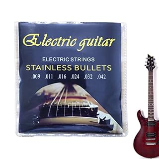 HEPVET 5 Pcs Cordes en Acier pour Guitare électrique,Cordes de Guitare électrique de qualité sonore Brillante | Plus… - Les Beatles, Paul McCartney, John Lennon, RIngo Starr, George Harrison