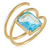 anillo aguamarina oro blanco precio Incluye elegante estuche de regalo