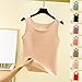 HGps8w Women's Thermal Tank Tops Basic Sleeveless Crewneck Base Layer Vest Seamless Warm Winter Fleece Loungewear Shirts