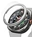 Produktbild Ringke Bezel Styling & Glass Kompatibel mit Samsung Galaxy Watch Ultra 47mm Hülle, Kratzfester Edelstahl Lünettenring Klebe-Schutzabdeckung mit HD-Klarer Panzerglas Displayschutz - 47-03 (ST) Silver