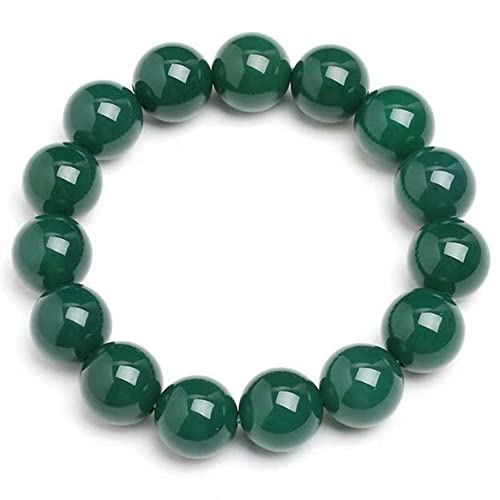 Bracelet en jade vert et calcédoine : harmonie et sérénité au poignet