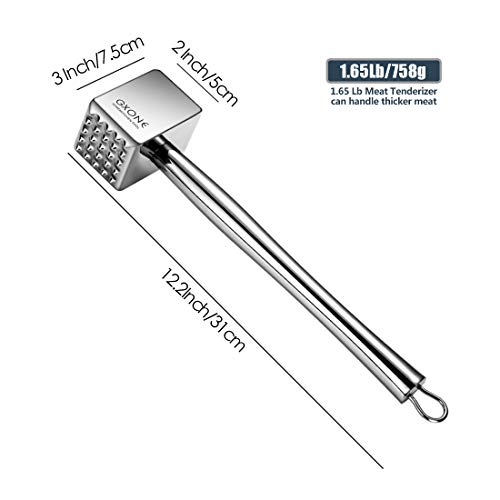Meat Tenderizer,304 Stainless Steel Heavy Sturdy Meat Mallet/Pounder/Hammer Tool(1.65Lb) #TOP1