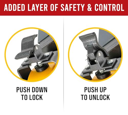 Mytee Products (4 Pack) 8" ISO Shipping Container Caster Wheels, 6600 lbs WLL/per Wheel - Container Casting Wheels for Movement of Shipping Containers