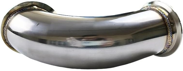 3" ID V-Band Flange Stainless Steel Elbow Adapter Pipe | 90 Degree Universal Turbo Exhaust Pipe | High-Performance V-Band Adapter
