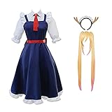 Miss Kobayashi's Dragon Maid Tohru Cosplay Dress, Maid Dress Womens Halloween Carnival Costume Maid Outfit Fancy Dress
