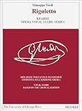 Rigoletto : Melodramma in tre atti (Ricordi Opera Vocal Score Series)