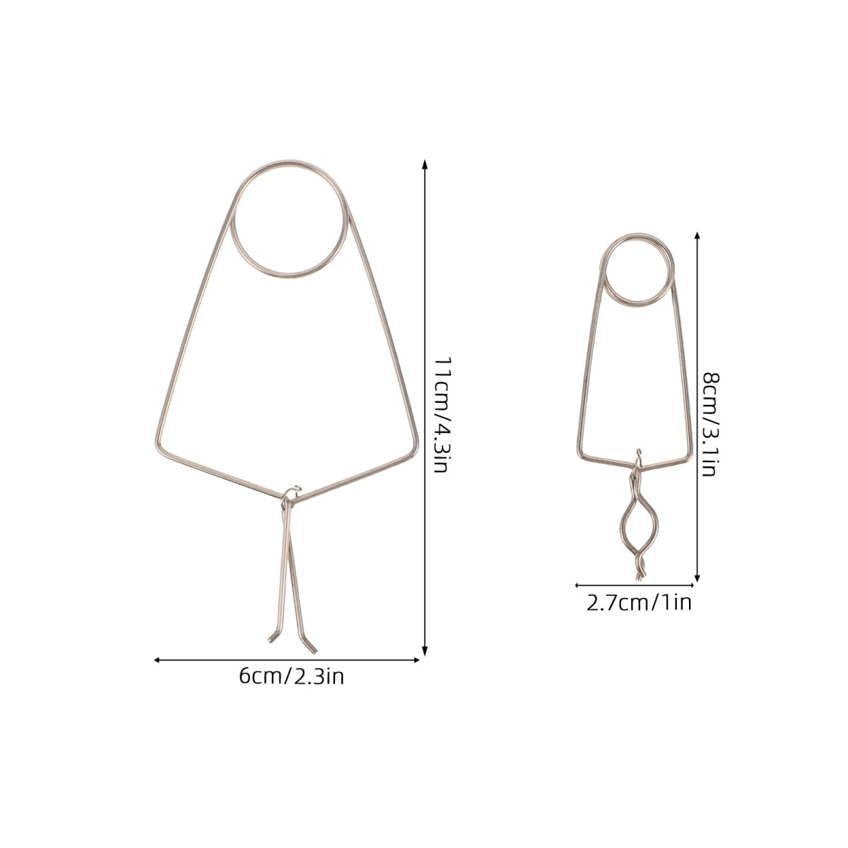 BESPORTBLE Lot De 2 Pinces De Soudage Pour Flûte Outil De Réparation D'Instruments À Vent En Métal Clips De Fixation Pour Saxophone Clarinette Hautbois Et Trompette