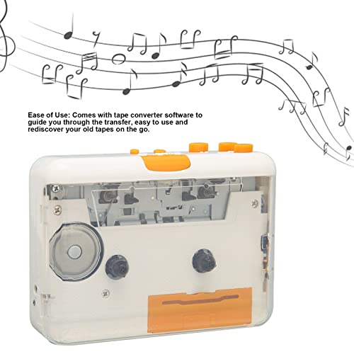 Portable Cassette Player, Cassette Audio Player Tape to MP3 Converter Compatible with Laptops Computer, Convert Mixtapes/Tape Cassettes to for /MP3 by ASHATA - Used condition - Image 3