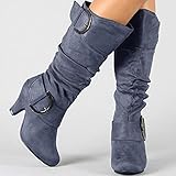 Damen Punk Platform Stiefel, Mix Color Schnallenriemen Wedge High Heels, Round Toe Party Goth Stiefeletten Damen Overknee Stiefel Glitzer High Heels Spitz Boots Stretch Overkneestiefel Langschaft Vintage Floral Western Cowboy Cowgirl-Stiefel für Frauen Chunky Heel Mid Calf Reitstiefel Damen Premium Waterproof Schnürstiefel Kurze Stiefel Damenstiefel Climbing Shoes Comfortable Women's Ankle Boots with Treaded Sole Block Heel Fashion Boots Lace-Up Ankle Boots