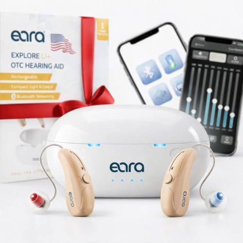 How to Choose Hearing Aids in Knoxville TN 6 Bluetooth Rechargeable OTC Hearing Aids with APP Control for Precise Fitting, Phone Call & Music Streaming, Receiver-in-Canal (RIC) Design, FDA-Registered for Seniors Adults Men Women 2026
