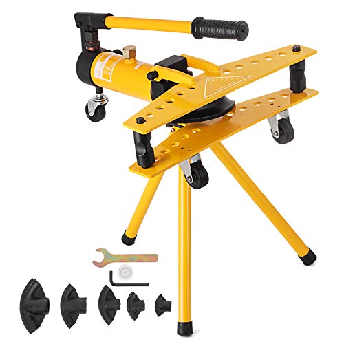 VEVOR Manual Pipe Bender 10T, Pipe Bending Machine SWG-1, Pipe Tube Bender Diamètre Extérieur Ø13mm - Ø34mm, Machine Plie les tubes de tous les matériaux...