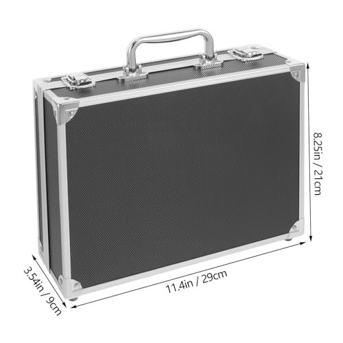 Gadpiparty Small Toolbox Aluminum Alloy Storage Case Briefcase for Men Case Hard Aluminum2