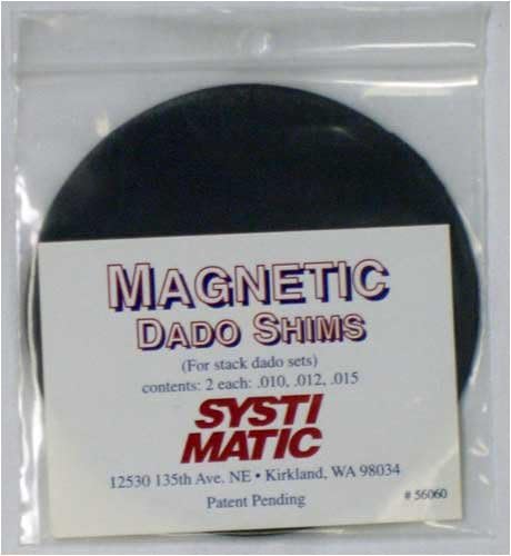 Systi-Matic 56060 Magnetic Dado Shims Sets with 3/4" Bore