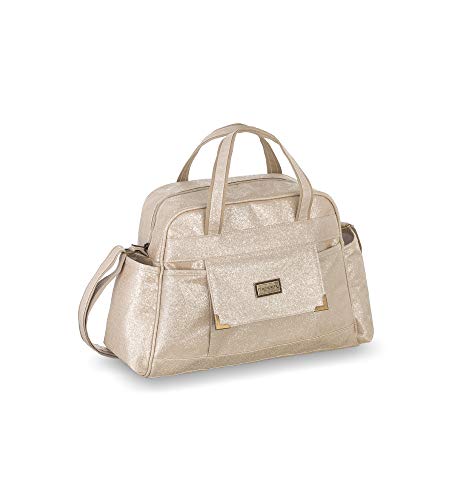 Fazendo Arte Bolsa Maternidade Glitter Bege - Bege