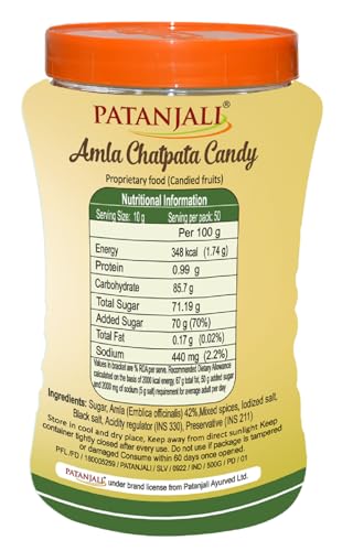 Image of Patanjali Amla Chatpata Candy 500 gram