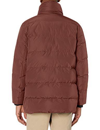 Image of Andrew Marc Men's Gattica Down Parka Jacket With Removable Faux Fur Trimmed Hood and Bib
