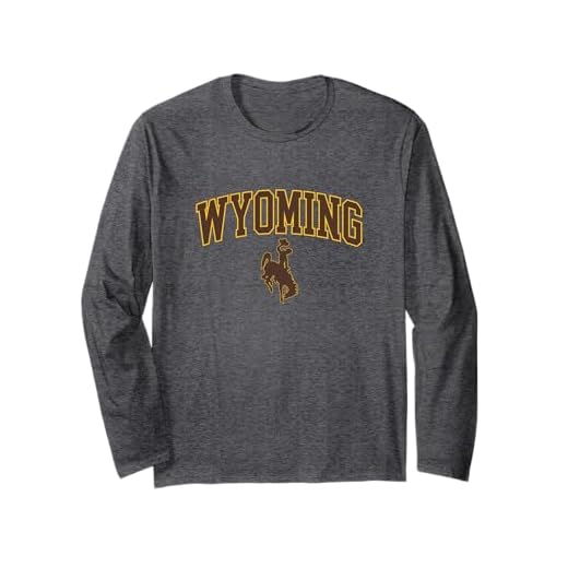 Wyoming Cowboys Men's Apparel Fan Favorite Arch Long Sleeve T-Shirt