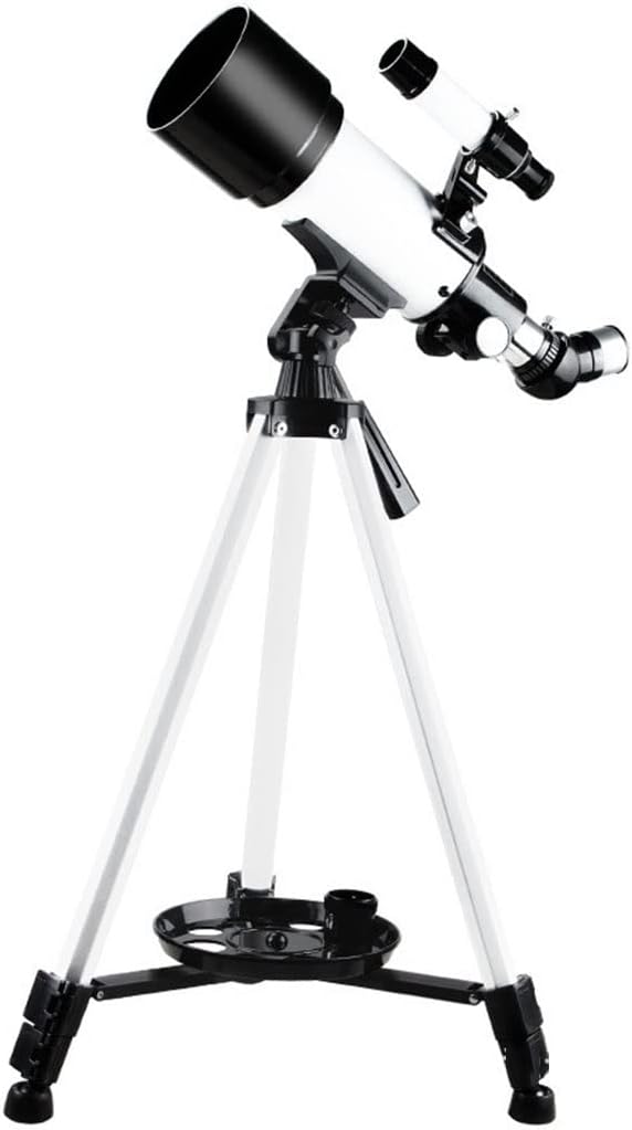 LSLYTQ Spacmirrors Telescope for Astronomy, 400/70 FMC Glass Optical Refractor Telescopes, with Adjustable Tripod Phone Adapter for Adult Beginners
