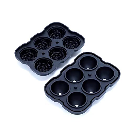 Molde para Cubos de Hielo en Forma de Rosa de Silicona miniatura 2