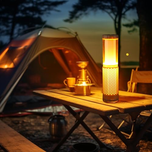 Luzes LED para acampamento, Luzes telescópicas recarregáveis ​​para acampamento, Lanterna portátil a