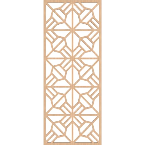 Image of Auburn Decorative Pierced Fretwork Wood Wall Panels, 17 3 /8 inchW x 44 3 /8 inchH x 3 /8 inchT, Hickory