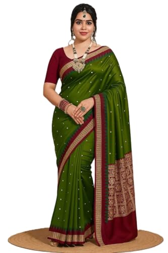 Image of NEW COLLECTION Women's Odisha Handloom Sambalpuri Pata Saree Temple Border Pasapalli Bomkai Buti Boyanika Design Saree Banarasi Soft Papa Silk Simple Ethnic Orissa Sari with Blouse Piece