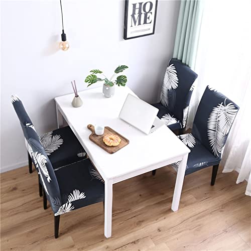 Housse de chaises extensible bleu marine pour masquer l'usure de vos anciens sièges
