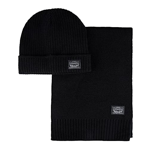 Rib Beanie and Scarf Set