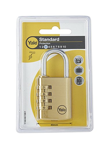 Yale Y150/40/130/1 Candado de Seguridad de Combinación, 40 mm