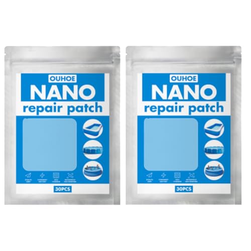 yunxinqiao Two-Piece Swimming Pool Repair Kit, Waterproof Patch Set for Inflatable Pools, Rings, Mats and Tents